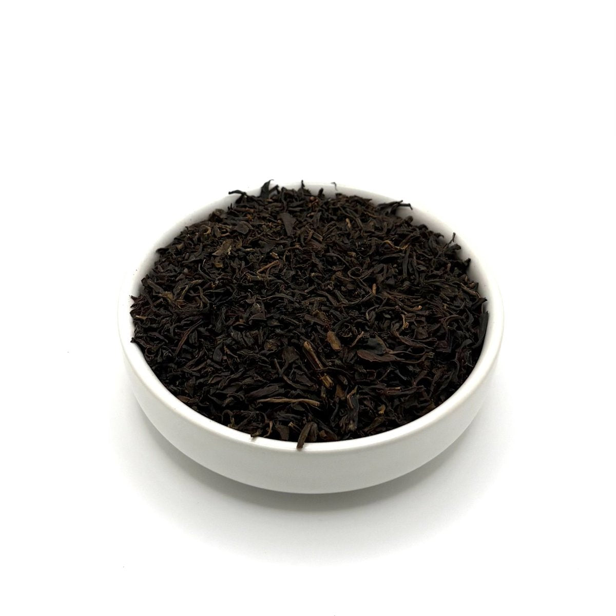 Loose leaf Organic Keemun Congou black tea in bowl