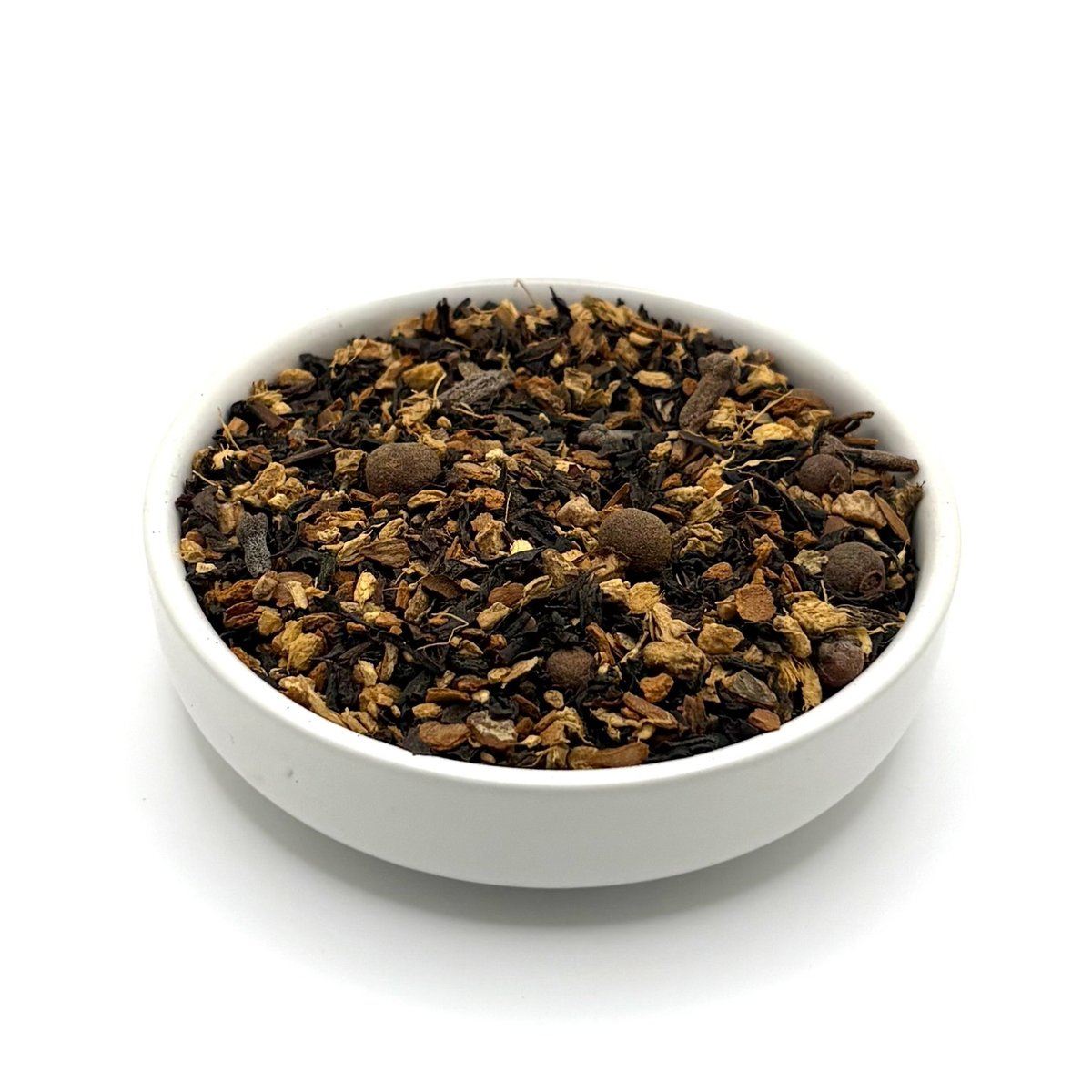 Pumpkin Spice loose leaf tea with clove and cinnamon in bowl